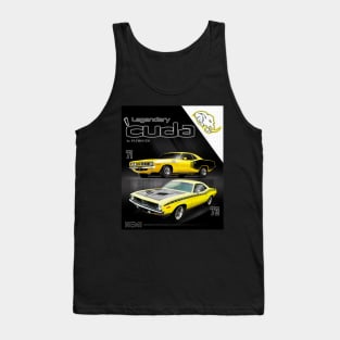 Plymouth Cuda 1970's Cars Tank Top